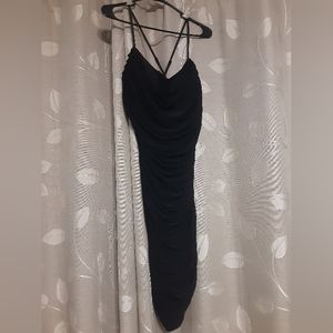 Klassy Network Black XXL Mesh Mini Bodycon Dress